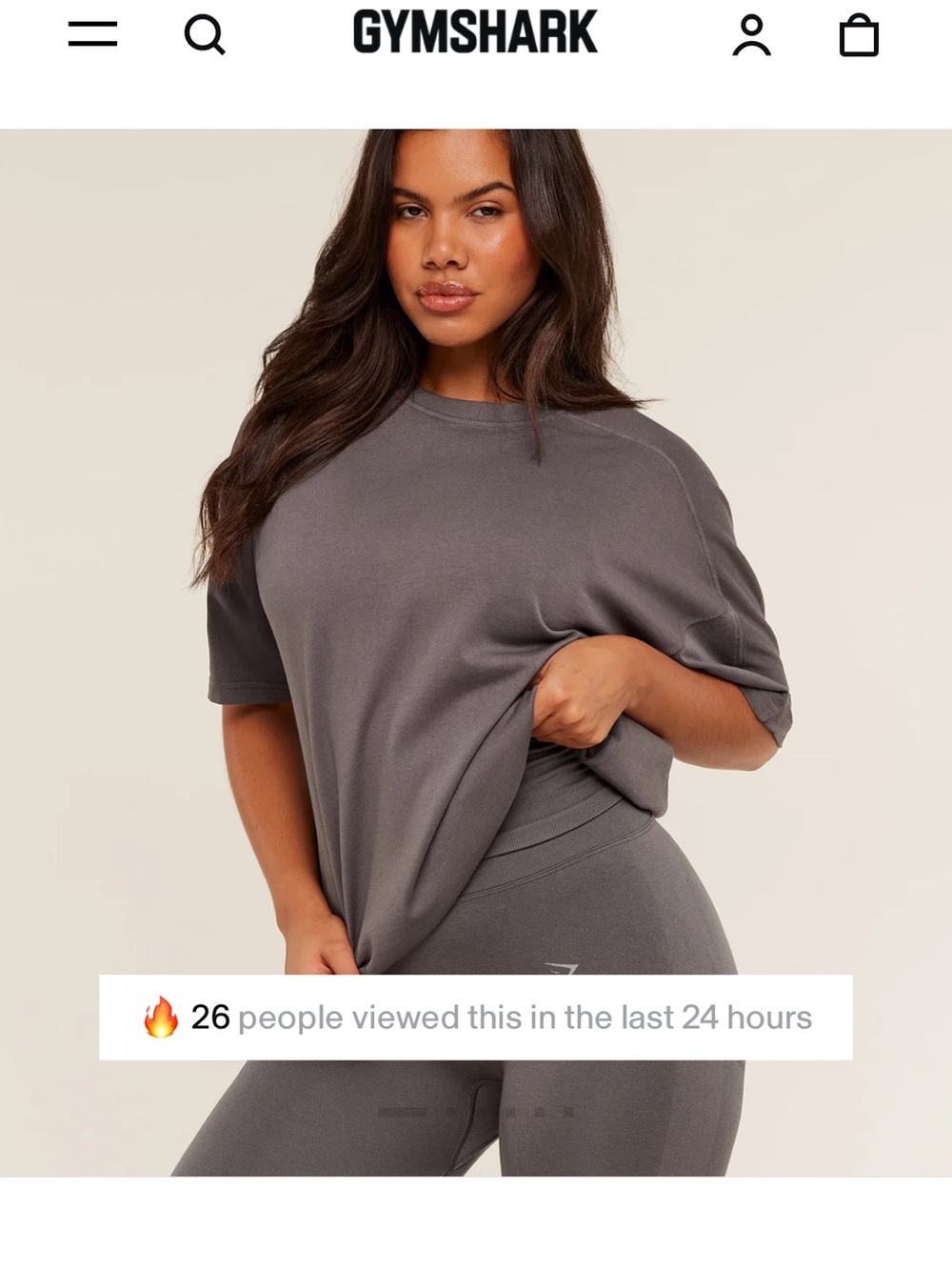 Gymshark Pump Cover Top - Cool Brown/Wash Medium